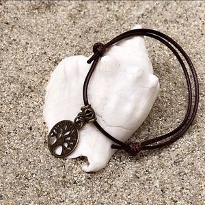 “Rebirth” Nylon Anklet | Brown